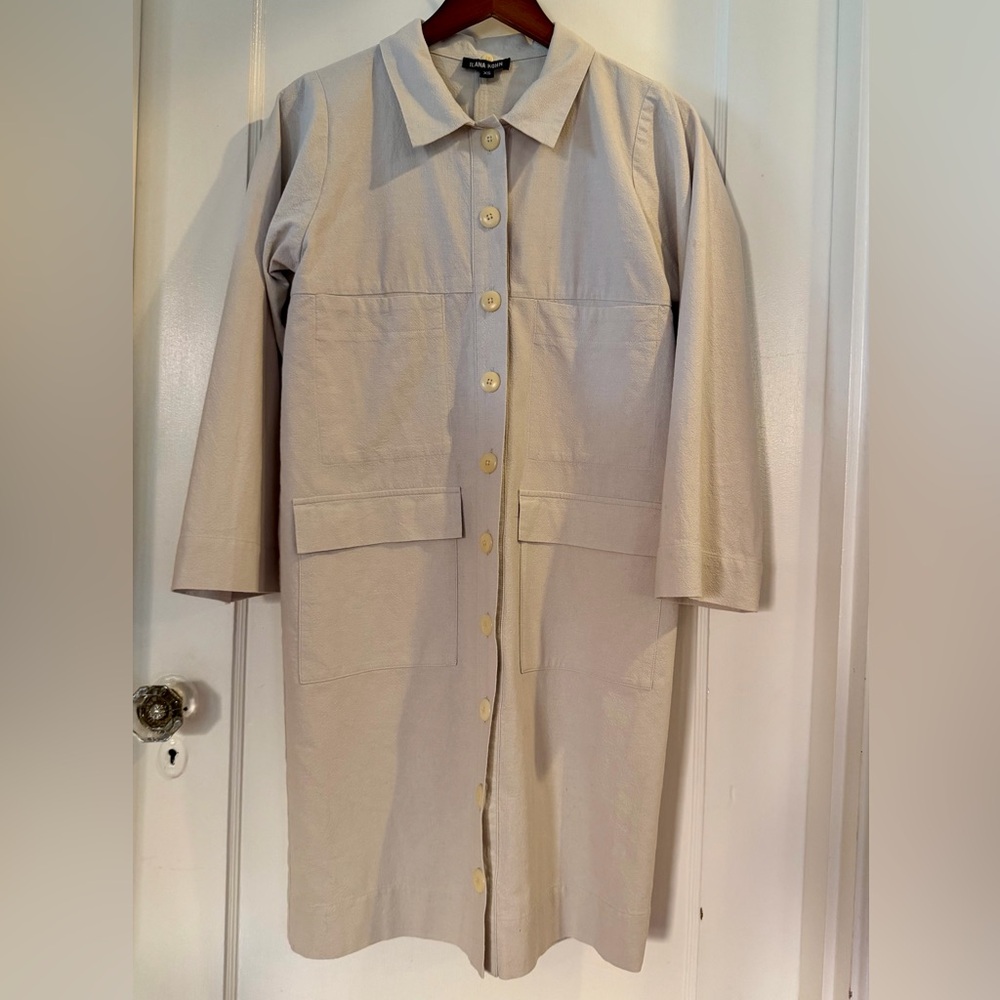 Ilana Kohn Button-Up Trench Coat